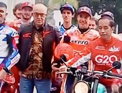 Jokowi Pamer Motor Kesayangannya ke Para Pembalap MotoGP