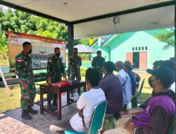 Tingkatkan Hanpang di Perbatasan, Satgas Yonif 743/PSY Berikan Penyuluhan Budidaya Ikan Lele