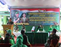 Kunker ke Kodim 1612/Manggarai, Danrem 161/WS Beri Motivasi kepada Anggota