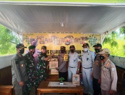 Beri Semangat Petugas Gabungan, Dandim Pantau Pos Pam Poto Tano