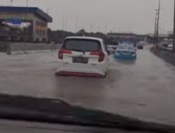 Hujan Deras, Tol Serpong-Bintaro Terendam Banjir