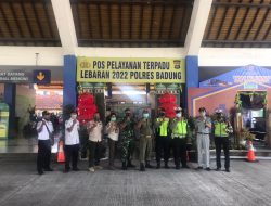 Tetap Siaga, Personel Kodim 1611/Badung Standby di Pos Pam Lebaran