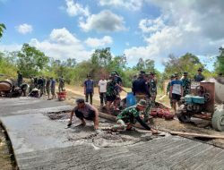 Saat Tanggal Merah, Inilah Liburan Ala Satgas TMMD Kodim Klungkung