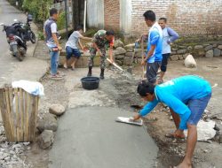 Danramil 1615-02/Pringgabaya Ingatkan Pentingnya Gotong Royong Dalam Kehidupan Bermasyarakat