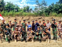 Sinergi Jaga Batas RI-RDTL, Satgas Yonif 743/PSY dan UPF Gelar Border Meeting di Garis Batas
