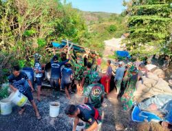 Dansatgas TMMD Kodim Klungkung Yakin Betonisasi Jalan Desa Sakti Selesai Tepat Waktu