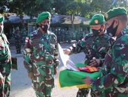 Pimpin Acara Corps Raport Purna Bhakti Danramil Biudukfoho, Ini Pesan Dandim Belu