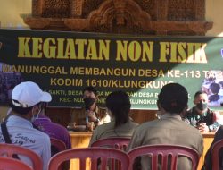 Tuntaskan Kegiatan Non Fisik, Satgas TMMD Kodim Klungkung Gelar Penyuluhan Terakhir