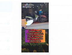 Video Masjid Dijadikan Parkiran di Jakbar Viral di Medsos