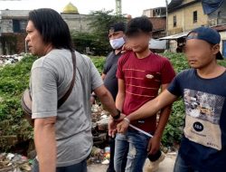 Polsek Palmerah Grebek Kampung Boncos, Enam Orang Diduga Pengguna Narkoba Diamankan