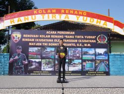 Tingkatkan Kebugaran Tubuh Prajurit, Pangdam Resmikan Kolam Renang Ranu Tirta Yudha