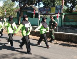 Semarak Peringatan HUT Kemerdekaan RI, Koramil Sambelia Amankan Lomba Gerak Jalan