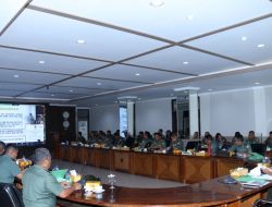 Rapat Evaluasi Progjagar Semester I TA. 2022, Wahana Peningkatan Kinerja Kodam IX/Udayana