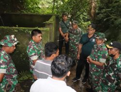 Tinjau Kondisi Sumber Air Dusun Jungut, Dandim Klungkung Pastikan Kelancaran Pembangunan Pompa Hidram