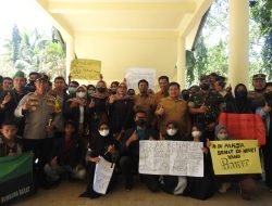 Pengamanan Dipimpin Langsung Oleh Dandim dan Kapolres, Aksi Unjuk Rasa di KSB Berjalan Dengan Tertib