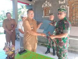 Penandatanganan Berita Acara Penyerahan Pompa Hidram, Dandim Badung Berharap Sesuai Sasaran