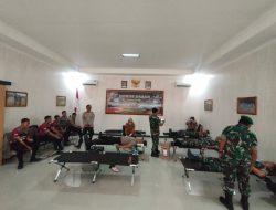 Sambut HUT TNI ke 77, Kodim 1628/Sumbawa Barat Gelar Kegiatan Donor Darah