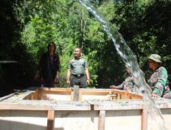 Realisasikan 4 Titik di Kabupaten Bangli, Dandim Cek Pengerjaan Pompa Hidram di Desa Pengejaran