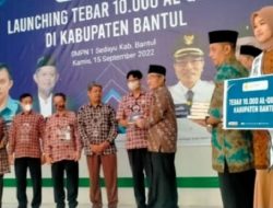 Amanah Takaful dan Berkah Jogja Tebar 10.000 Al-Qur’an dan Berbagi Anak Yatim di Bantul