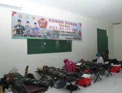 Sambut HUT Ke 77 TNI, Kodam IX/Udayana Sumbang 143 Kantong Darah