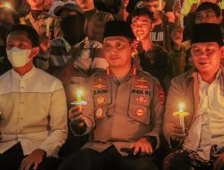 Bareng Polisi, Puluhan Suporter Persikota Tangerang Doa Bersama Solidaritas Stadion Kanjuruhan
