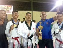 Taekwondo Dojang Kodim TTS Raih Juara Umum 3 Kejuaraan Even Open Turnamen UTI Pro se NTT