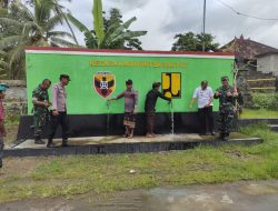 Kodim 1611/Badung Serahkan Bantuan Pompa Hidram Air Bersih kepada Perbekel Desa Ayunan Abiansemal