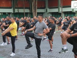 Olahraga Bersama Loyalty Payroll, Bangun Kebersamaan Antara Kodam IX/Udayana Dengan BNI