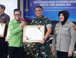 Kodam IX/Udayana Memperoleh Peringkat Terbaik Dalam Kinerja Pelaksanaan Anggaran TA. 2022