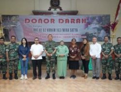 Korem 163/WSA Gelar Donor Darah Sebagai Aksi Kemanusiaan