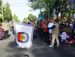 Sosialisasikan 1 Tahun Jelang Pemilu Serentak, Dandim 1617/Jembrana Ikuti Touring Sepeda Motor