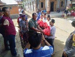 Pasca Banjir Bandang, Kodim 1609/Buleleng Salurkan Bantuan Sembako