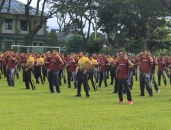 Sinergitas TNI-Polri di Jembrana, Laksanakan Senam SKJ 88 Bersama