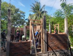Lanjutkan Program Rehab RTLH, Kodim 1602/Ende Bersama Warga Terus Bahu Membahu