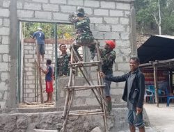 Praja Raksaka Peduli Rakyat, Kodim 1627/Rote Ndao Bedah Rumah RTLH di Desa Lidamanu