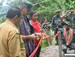 Program TNI AD Manunggal Air, Dandim 1621/TTS Resmikan Pompa Hidram di Desa To’pen