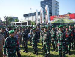 Korem 162/WB Gelar Apel Gelar Pasukan Persiapan Kedatangan Wakil Presiden RI