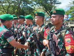 Kawal Pembangunan di Papua Barat, 1.200 Prajurit TNI AD Tiba di Sorong