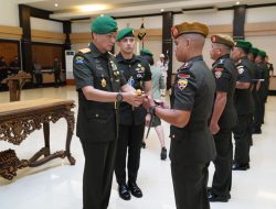 Pangdam Leads the Handover of Position and Tradition of Corps Report Officers of Kodam IX/Udayana