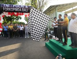 Joint Sports Fosters Solidarity between TNI-Polri and Forkopimda Bali