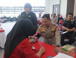 Sambut Hari Bhayangkara ke-78, Ratusan Polisi Donor Darah di Tangerang Kota