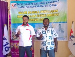 Yudas Tebai Didukung Jadi Cabup Dogiyai Papua Tengah