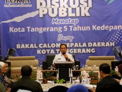 Buka Diskusi Publik, Pj Spill Arah Pembangunan Kota kepada Para Bacawalkot Tangerang