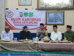 Ngopi Kamtibmas di Wilayah Hukum Polsek Benda, Ini Pesan  Kapolres