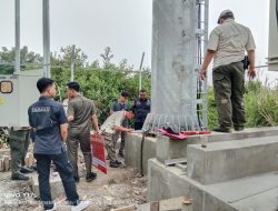 Satpol PP Kota Tangerang Gerak Cepat Segel Tower BTS dan Tiang Internet MyRepublik