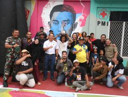 HUT TNI ke-79, Perbasi Gandeng Semanggi Sembahkan Mural A Yani Basketball Park