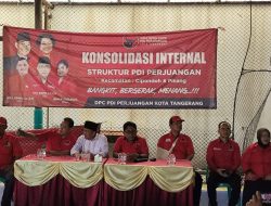 Kader Partai PDI Perjuangan Kota Tangerang Gelar Konsolidasi Internal Struktur Pengurus PAC dan Ranting