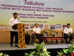 9 UMKM Kota Tangerang Diganjar Penghargaan oleh Pemkot Tangerang