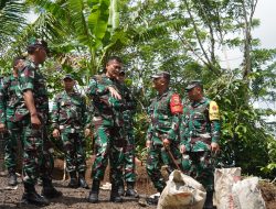 Danrem 163/Wira Satya Dampingi Wasev Pusat Tinjau Pelaksanaan TMMD ke-123 di Tabanan