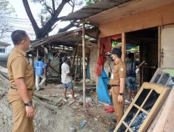 Kerap Dijadikan Tempat Hiburan Malam dan Peredaran Miras, Warung di Kelurahan Periuk Dibongkar